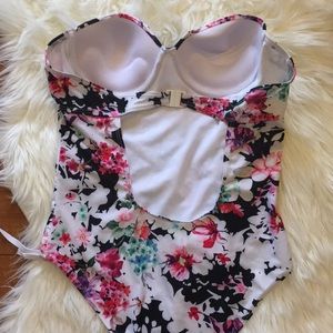 Swim - One Piece Bathing Suit Floral with White accents Swim - One Piece Bathing Suit Floral with White accents
